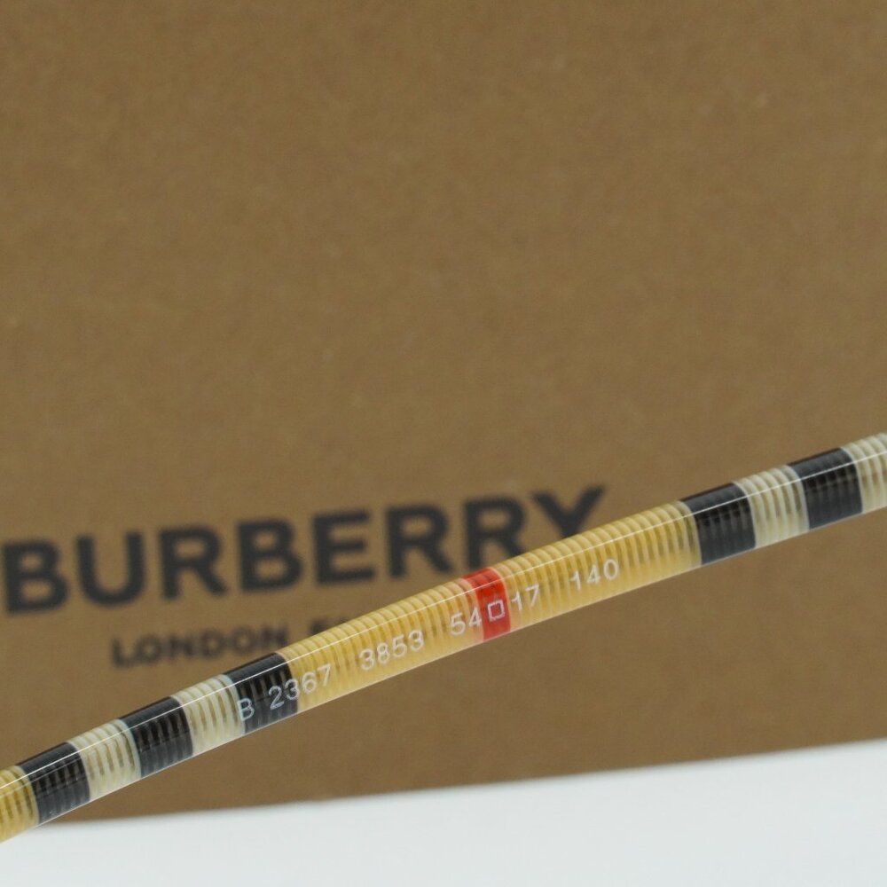 Burberry BE2367 3853 Square Eyeglasses 54mm - Black/Check Brown - Picture 6 of 7